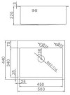 Мойка 500*440 премиум, K35044B графит Gerhans фото 7 — ЛотоС