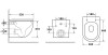 OWL Eld Cirkel-H Унитаз подвесной безободковый с сидением микролифт фото 4 — ЛотоС