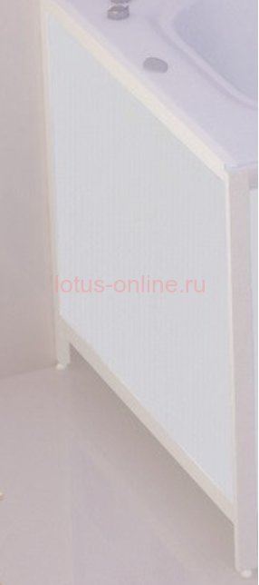 Экран для ванной 0,7 Кварт ТОРЦЕВОЙ белый, МетаКам	 фото 1 — ЛотоС