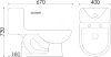 Унитаз-моноблок SM9609 безободковый сиденье ДП (с гофрой и подводкой), Eva Gold фото 1 — ЛотоС