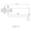 Смеситель для ванны L2611 Ledeme фото 2 — ЛотоС
