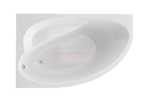 Ванна NERO 150*95 L  ALEX BAITLER на каркасе , без с/п, без панели , левая фото 1 — ЛотоС