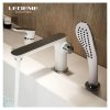Смеситель для ванны L1153W врезной, тройка, белый+хром Ledeme фото 2 — ЛотоС